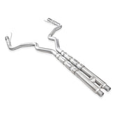 15-17 Ford Mustang GT V8 5.0L Stainless Works M15CB 3in Catback H-Pipe Retro Chambered Mufflers 2-1/2in Cores